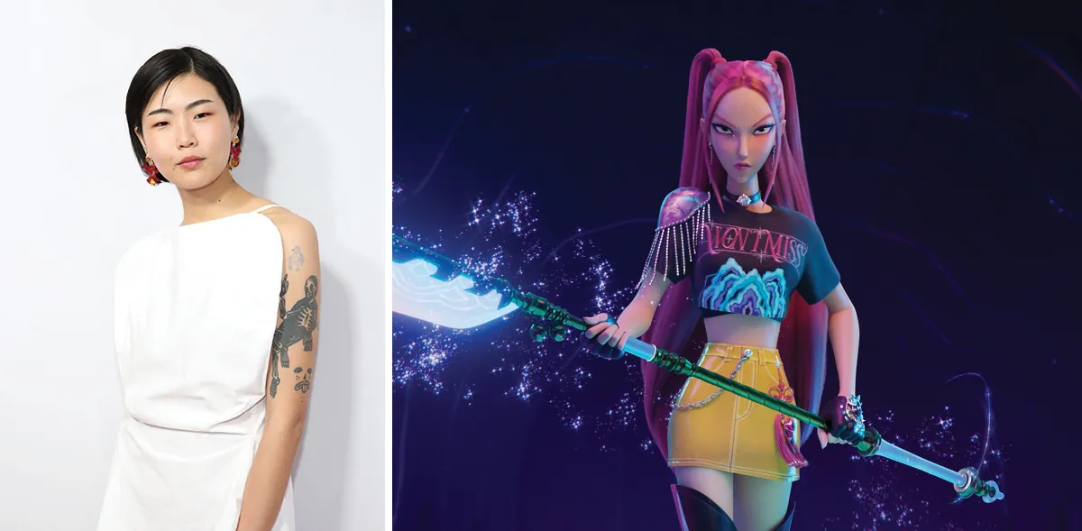 may hong as mira members of May Hong plays Mira, a member of Huntrix from the K-pop group Demon Hunters