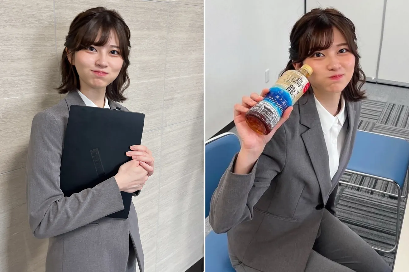 Saori Araki also Known as the "Japanese Salarywoman" or "Japanese Girl in Suit."